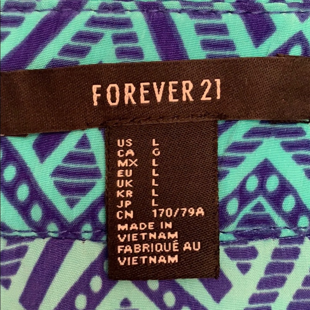 Blue patterned skort - Picture 2 of 2